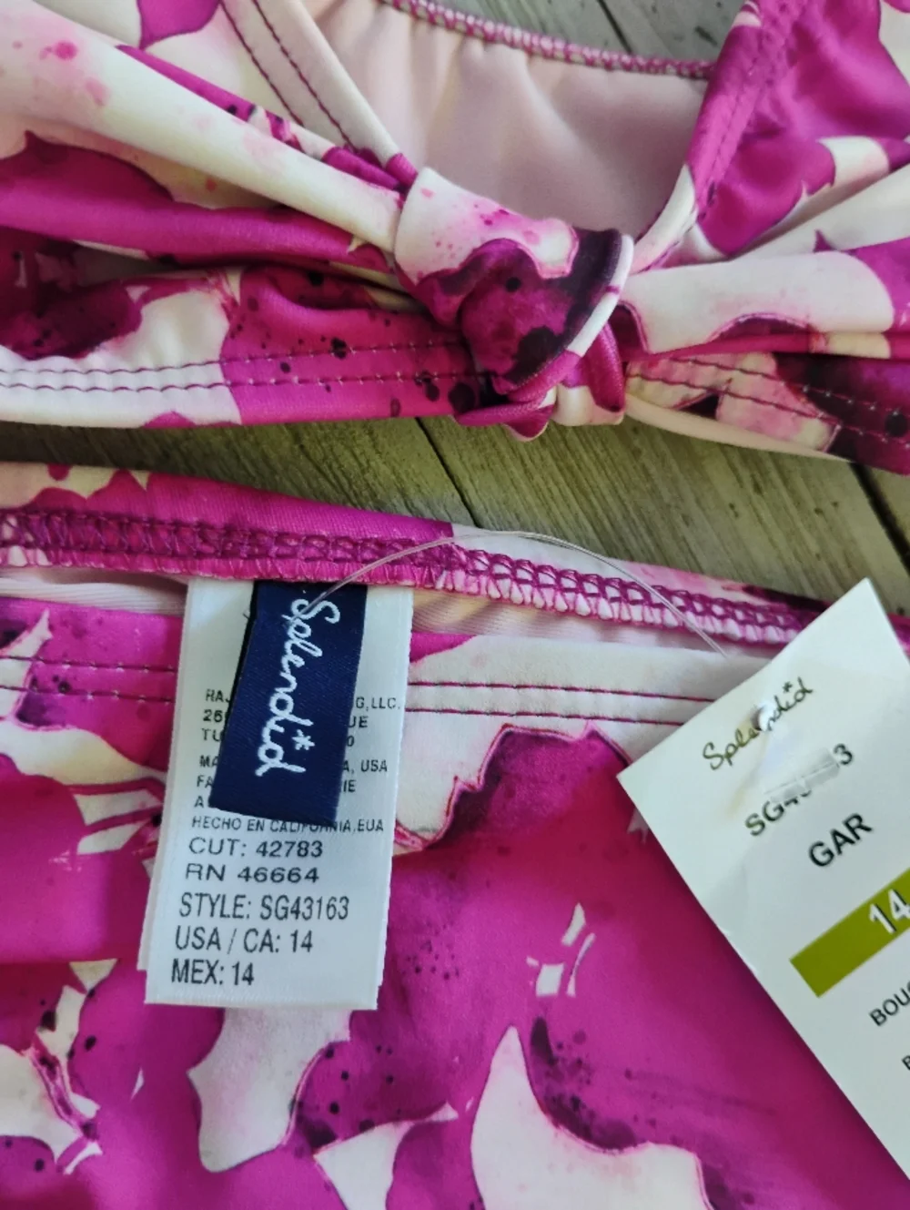 SPLENDID Girl 14 Swin Suit Two Piece NEW WITH TAGS & FREE SWIM GOGGLES